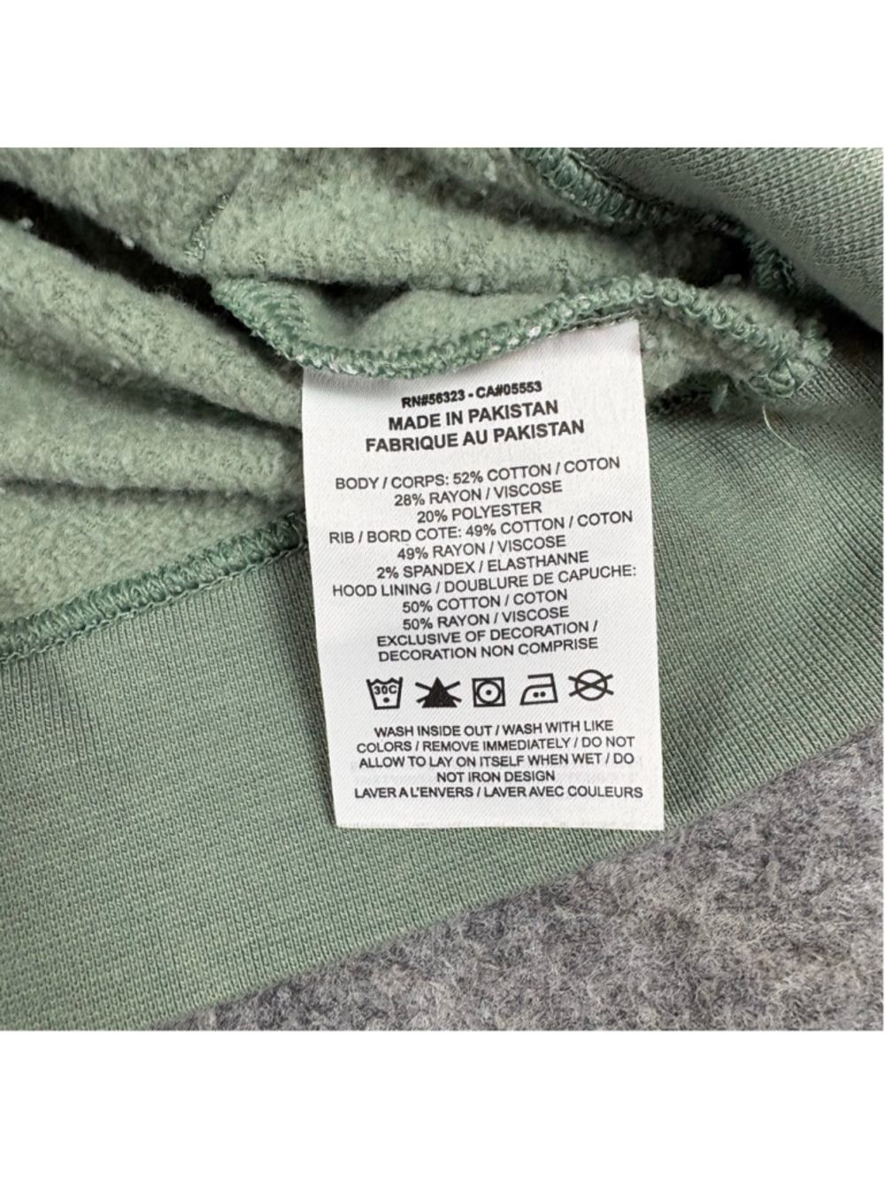 Nike Womens Medium Sage Green Y2K Glitter Logo Cozy Hoodie Sweatshirt - Picture 5 of 11